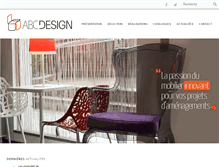 Tablet Screenshot of abcdesign-mobilier.fr